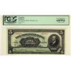 Image 1 : The Molsons Bank, 1922 $5 #060061, CH-490-40-02, PCGS UNC64PPQ. A very nice and attractive example.