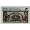 Image 1 : Bank of Nova-Scotia, 1924 $5 #2772491 CH-550-32-02 PMG VF30 EPQ. A tough note.  Only one example gra