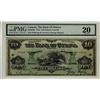 Image 1 : The Bank of Ottawa, 1913 $10 Ser#25816 CH-565-26-04 PMG VF20. A lovely example with great colours.  