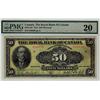 Image 1 : The Royal Bank of Canada, 1913 $50 #049050, CH-630-12-18, PMG VF20.  Only 2 examples finer.  Vibrant