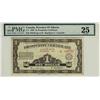 Image 1 : 1936 $1 A-1 Prosperity certificate #A238185, 11 stamps on back, PMG VF25