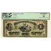 Image 1 : 1870 $1 DC-2b #368853, PCGS App VF20 Missing UL and LL Corner Tips. Rare grade.