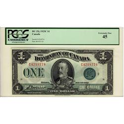 1923 $1 DC-25j #C4218774 PCGS EF45.