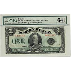 1923 $1 DC-25n D2863303 PMG UNC64 EPQ. Vibrant colours with great embossing.
