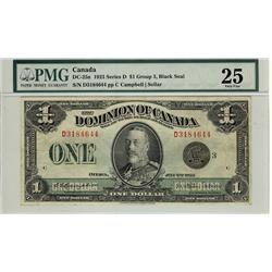 1923 $1 DC-25n D3184644 PMG VF25
