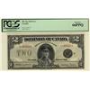 Image 1 : 1923 $2 DC-26j T-985973 PCGS UNC66 PPQ. Wow, so flashy.  Vibrant colours with great embossing.