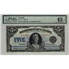 Image 1 : 1924 $5 DC-27 A PMG EF45. Well centered, bright and very attractive. A lovely example. Rare this nic