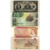 Image 1 : 1935 $1 BC1b, 1974 $2, 1986 $2 RADAR & 2004 $20 BC-64aA-i(2).  Lot includes 5 pcs all UNC except 193