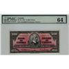 Image 1 : 1937 $1000 BC-28 A/K0000116 PMG UNC64.  Vibrant colours with great embossing.  Simply a splendid exa