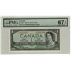 Image 1 : 1954 $1 BC-29b #PA1612334 Superb Gem UNC67 EPQ.