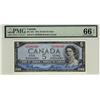 Image 1 : 1954 $5 BC-31b E/C2392360 PMG UNC66EPQ