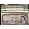 Image 1 : 1954 $1 to $100.  Lot of 5 notes including $10(2) and $100(3).  VF to EF+. (Face value $320).