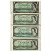 Image 1 : 1954 $1 BC-37bA #*AY0263211, BC-37dA #*XF0278442, BC-37bA-I #*MY0023047 and 1967 $1 BC-45bA #*NO0062