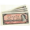 Image 1 : 1954 $2 BC-38b to 38d.  Lot of 8 notes, better prefixes.  AU to UNC.