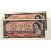 Image 1 : 1954 $2 BC-38bA #*AB0075709 & *AB0088615.  Lot of 2 UNC examples.  