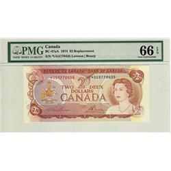 1974 $2 BC-47aA *UG5770435 PMG UNC66EPQ