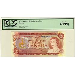 1974 $2 BC-47aA #*RW5248258 PCGS UNC65PPQ