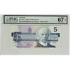 Image 1 : 1986 $5 BC-56aA ENX1937962 PMG UNC67EPQ.  A perfect example.