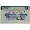 Image 1 : 1986 $5 BC-56cA FNX8302812 PMG UNC64