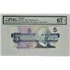 Image 1 : 1986 $5 BC-56aA ENX1937957 PMG UNC67EPQ.  A perfect example.