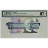 Image 1 : 1986 $5 BC-56aA ENX1937964 PMG UNC67EPQ