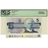 Image 1 : SOLID, 1986 $5 BC-56b EPD1111111 PCGS UNC67PPQ.  A perfect example.