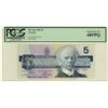 Image 1 : SOLID, 1986 $5 BC-56a ENW5555555 PCGS UNC68PPQ.  A perfect example.