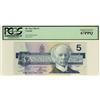 Image 1 : SOLID, 1986 $5 BC-56a ENE6666666 PCGS UNC67PPQ.  A perfect example.
