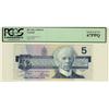 Image 1 : SOLID, 1986 $5 BC-56a-i EOR7777777 PCGS UNC67PPQ.  A perfect example.