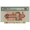 Image 1 : SOLID NOTE, 1986 $2 #EBX1111111 PMG VF30, light ink. Rare SOLID and REPLACEMENT.