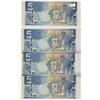 Image 1 : 2006 $5 BC-67a #APK5564655, #5565655 & #5566655.  Lot of 3 consecutive RADAR notes. Choice UNC.
