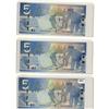 Image 1 : 2006 $5 BC-67a #APK5624265, #5625265, #5626265 & #5627265.  Lot of 4 consecutive RADAR notes.  Choic