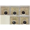 Image 1 : 1959, 1962, 1963 & 1965(2) 5¢ ICCS PL65.  Lot of 5 coins all with different Cameo designations. Came
