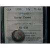 Image 1 : 1959 10¢ ICCS PL66 Heavy Cameo. Tied for finest graded
