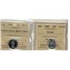 Image 1 : 1968 10¢ Silver PL64 & 1968 Nickel PL65 ULTRA HEAVY CAMEO.  Lot of 2 ICCS graded coins