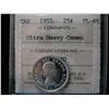 Image 1 : 1955 25¢ ICCS PL65 ULTRA HEAVY CAMEO.