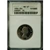 Image 1 : 1956 25¢ ANACS MS67 (PL).  Crossed ICCS PL66 Ultra Heavy Cameo.  Tied for finest.
