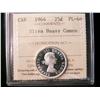Image 1 : 1964 25¢ ICCS PL66 ULTRA HEAVY CAMEO. Solo highest graded.