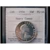 Image 1 : 1954 50¢ ICCS PL66 Heavy Cameo.  Very scarce with heavy cameo features.