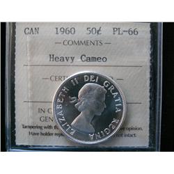 1960 50¢ ICCS PL66 Heavy Cameo.