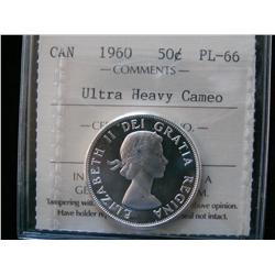 1960 50¢ ICCS PL66 ULTRA HEAVY CAMEO.