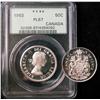 Image 1 : 1963 50¢ PCGS PL67.  Old green PCGS holder with Cameo to Heavy Cameo finish.