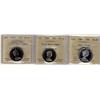 Image 1 : 1967 50¢ ICCS PL65 Heavy Cameo,  1968 50¢ ICCS PL64 & 1973 50¢  Dbl 1973 ICCS PL65 both ULTRA HEAVY 