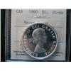 Image 1 : 1960 $1 ICCS PL66 Heavy Cameo. Tied for finest graded.