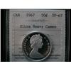1967 50¢ ICCS SP67 ULTRA HEAVY CAMEO.
