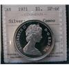1971 $1 Silver ICCS SP66 Heavy Cameo.