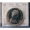 1972 $1 Silver ICCS SP65.