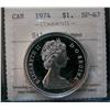 1974 $1 Silver ICCS SP67 Cameo.