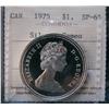 1975 $1 Silver ICCS SP65 Cameo.