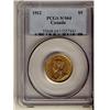 1912 5$ Gold PCGS MS64. Great fields and lustre. Flashy and scarce.